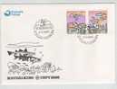 Faroe Islands FDC 7-4-1986 EUROPA CEPT Complete Set With Cachet - 1986