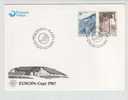 Faroe Islands FDC 6-4-1987 EUROPA CEPT Complete Set With Cachet - 1987