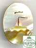 Hand Made Mother Of Perl Sailboat Brooch / Broche Fait Main Voilier Nacre - Brooches