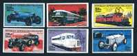 1988 MADAGASCAR   Old Cars   Cpl Set Of 6 IMPERFORATED Yvert Cat N° 886/91  Perfect Mint NeverHinged - Voitures