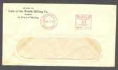 Canada Lake Of The Woods Milling Co. WINNIPEG Manitoba Meter Stamp Cancel Cover 1939 - Covers & Documents