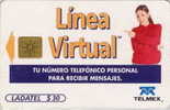 # MEXICO A94 Linea Virtual - Woman 30 Gem   Tres Bon Etat - Mexique