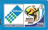 SOUTH AFRICA Used Phonecard/ Gebruiklte Telefoonkaart "TELKOM FIFA SUPPORTER"(Blue Background) - Südafrika