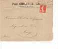 (14)  DEVANT Lettre De LILLE Avec 138 - 1906-38 Sower - Cameo