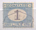 ITALY 1870 - 94 SEGNATASSE LIRE 1 USED VF - Segnatasse