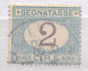 ITALY 1870 - 94 SEGNATASSE LIRE 2 USED VF - Impuestos