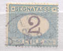 ITALY 1870 - 94 SEGNATASSE LIRE 2 USED VF - Taxe