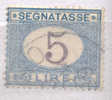 ITALY 1870 - 94 SEGNATASSE LIRE 5 USED VF - Segnatasse