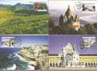 Portogallo - Turismo - 6 Cartoline Maximum Con Annulli - Maximum Cards & Covers