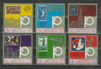 Yemen  Arab Rep.   -  1970.  Expo Philympia.  Francobolli  Sportivi  Su  Francobolli".  Complete Series MNH - Hockey (Ice)