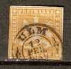 Germany (Wurttemberg) 1857 (o) Mi.7  (ULM 12 Feb 1859) - Used