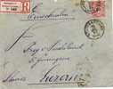 2002# WÜRTTEMBERG MICHEL 62 / BRIEF EINGESCHRIEBEN 1901 STUTTGART => LUZERN COVER - Covers & Documents