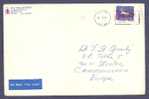 Canada Airmail Par Avion Label CANADA N5Y IBO Cancel Cover 1991 To Zvolen Czechoslovakia Peary Caribou - Luftpost