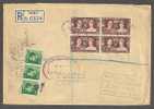 Great Britain PUTNEY No. 6324 Registered Label 1937 Cover To United States U.S. Customs Duty Free Port Of New York - Storia Postale