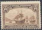 Canada 1908 # 103 Cartier Arrival SHIPS Quebec Tercentenary Mint Not Hinged - Ongebruikt