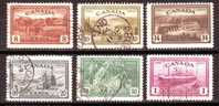 1946Canada Sc# A 107-112 - Used Stamps