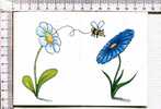 ABEILLE  -    Illustration  :  Sophie Turrel  - Carte Double Pt Ft - Insectes