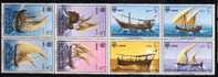 (004) Bahrain Traditional Ships / Boats / Voiliers / Bateaux / Boote / Dhaus   ** / Mnh  Michel 284-91 - Bahrain (1965-...)