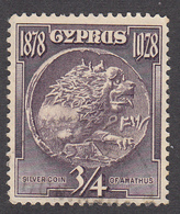 Cyprus 1928 SG123  3/4 Pi  Used - Chypre (...-1960)