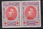 134 Paire  (*)  Cob 114 - 1914-1915 Rode Kruis