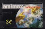 AMIMEX  USED D0107 CALLING CARD  €3 - Andere - Europa