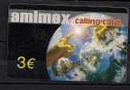 AMIMEX  USED D0109 CALLING CARD  €3 - Andere - Europa
