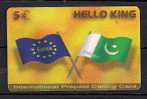 HELLO KING INTERNATIONAL  USED D0117 PREPAID CALLING CARD  €5 - Andere - Europa