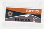 1970 Malta - Expo Osaka 70 - 1970 – Osaka (Japon)