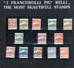 SAN MARINO 1921 - 1923 CIFRA VEDUTA NUMERAL VIEW SERIE COMPLETA COMPLETE SET  MNH OTTIMA CENTRATURA - Unused Stamps