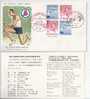 JP.- FDC 196 - First Day Cover- Twenty-First National Athletic Meeting Commemorative Stamps - Nippon. Japan. - FDC