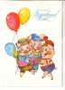 GOOD RUSSIA / USSR POSTCARD 1985 - Pigs With Balloons - Pigs