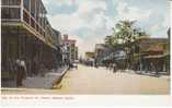 Nassau Bahamas, Bay Street From Frederick Street Scene On 1900s Vintage Undivided Back Postcard - Bahama's