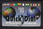 QUICK DIAL   USED D0769 PHONE CARD  $10 - Andere - Amerika