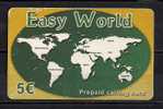 EASY WORLD  USED  D0839 PREPAID CALLING CARD € 5 - Altri – Europa