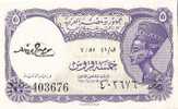 Egypt 5 Piastres ND Serie T/41  UNC- - Egypt