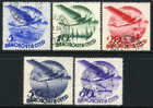 Russia C45-49 Used Perf 14 Airmail Set From 1933 - Used Stamps