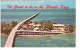 Ref 19 : Cpsm Etats Unis U.S.A. It's Great To Be-in The Florida Keys Pont Bridge - Key West & The Keys