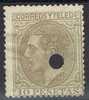 España 10 Pta Alfonso XII, Telegrafos Num 209T º - Used Stamps