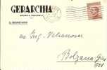 1927 Cartolina Postale Pubblicitaria GERARCHIA Rivista Politica - Firme Autografe - Marcofilie
