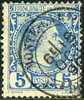 Monaco #3 Used 5c Prince Charles III From 1885 - Oblitérés