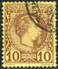 Monaco #4 Used 10c Prince Charles III From 1885 - Oblitérés