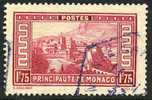 Monaco #124 XF Used 1.75fr Carmine Rose Royal Palace From 1937 - Usati