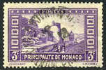 Monaco #126 XF Used 3fr ´Old Watchtower´ From 1937 - Gebruikt