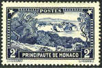 Monaco #125 Mint Hinged 2fr ´The Rock´ From 1932 - Unused Stamps