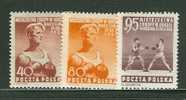 POLAND 1953 MICHEL NO 802-804 MNH - Unused Stamps