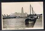 RB 594 - Real Photo Postcard - El Puerto Y La Aduana  -  Montevideo - Uruguay - Uruguay