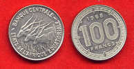 COLONIES - COLONIALES - AFRIQUE CENTRALE -100  FRANCS 1968 - FLAN EPAIS - Sonstige & Ohne Zuordnung