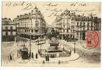 ORLEANS  - La Place Du Martroi Et La Rue De La République. Très Belle Carte - Orleans