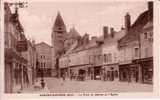 18 AUBIGNY Sur NERE - La Place Du Martrol Et L'Eglise - Belle Animation - Aubigny Sur Nere