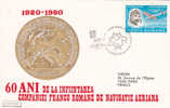 Company Franco-Romanian Air Navigation,stamps Louis Bleriot 1980 Very Rare Cover Romania Sent To Paris. - Autres (Air)